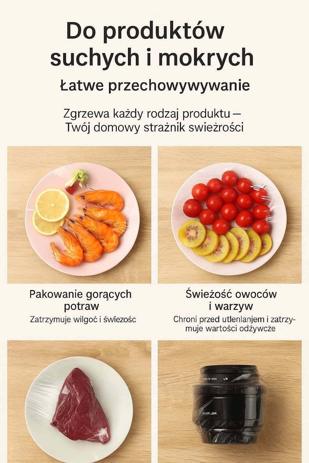 Turbo zamykacz spożywczy. Zamyka opakowania i worki foliowe